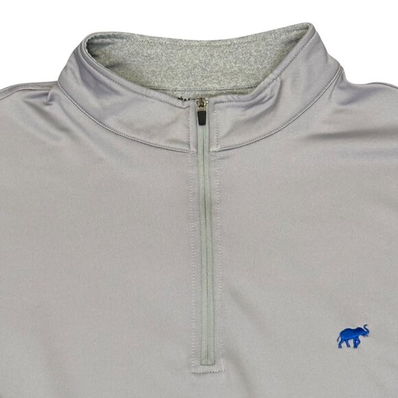 Merrill Apparel Men's Grey Quarter Zip - Picture 2 of 3